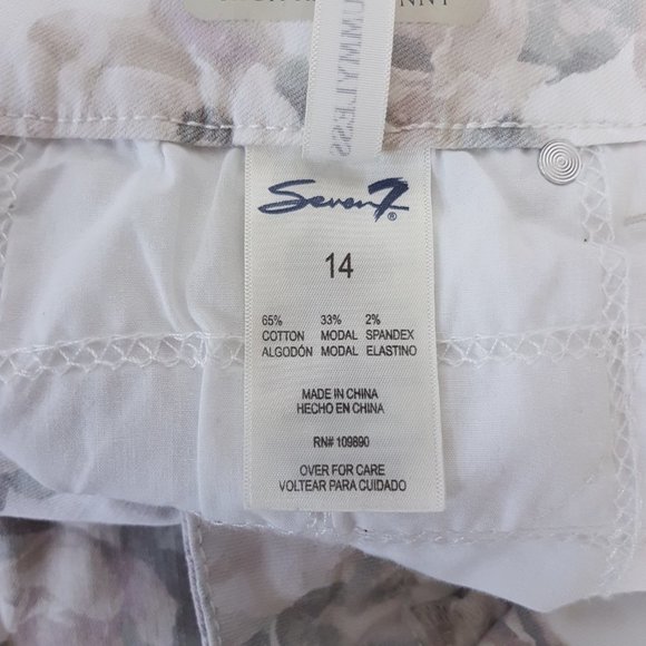 7 FOR ALL MANKIND Tummyless High Rise Skinny  Plus Size 14 - Picture 4 of 12